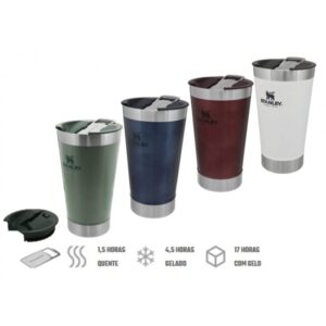 Copo Térmico de Cerveja Stanley (com Tampa) 473ml – A Melhor Experiência para Manter Sua Cerveja Gelada