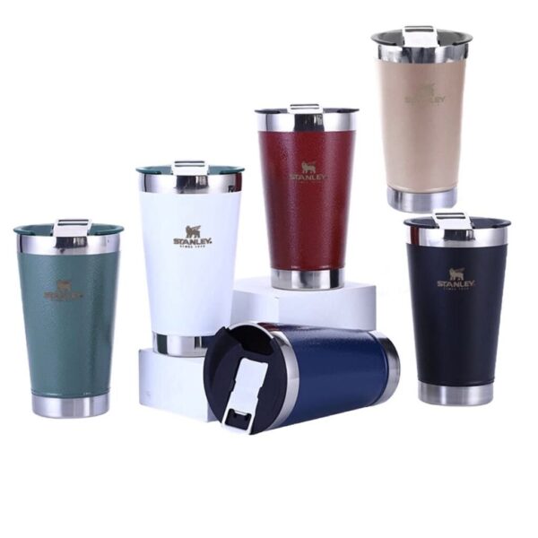 Copo Térmico de Cerveja Stanley (com Tampa) 473ml – A Melhor Experiência para Manter Sua Cerveja Gelada - Imagem 4