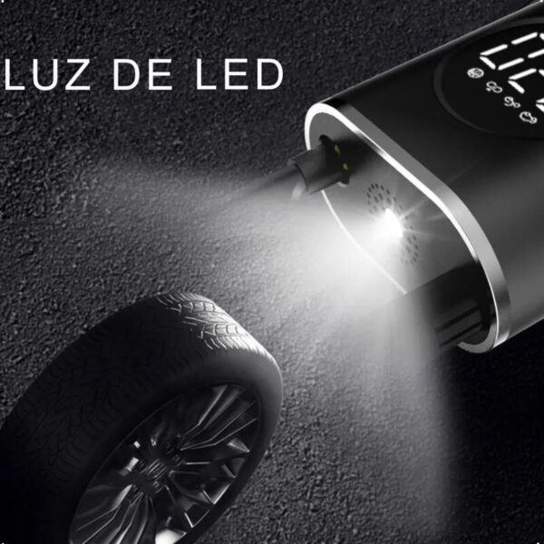 Compressor Portátil com Lanterna para Carros e Bicicletas: Essencial para Sua Segurança e Comodidade - Imagem 7