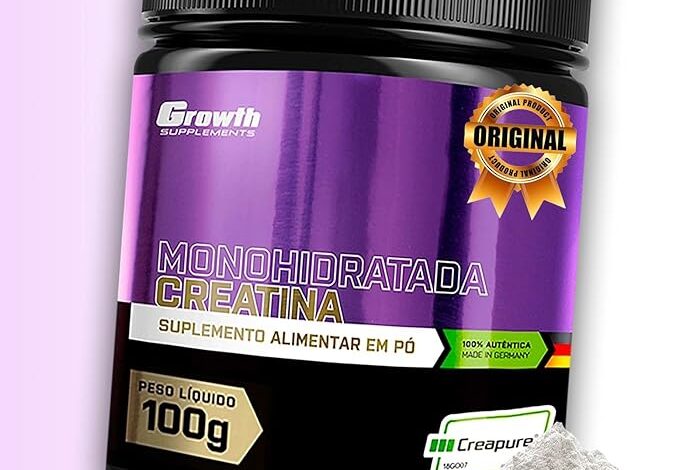 Creatina Monohidratada Creapure 100g Growth Supplements: Aumente sua Performance com Qualidade