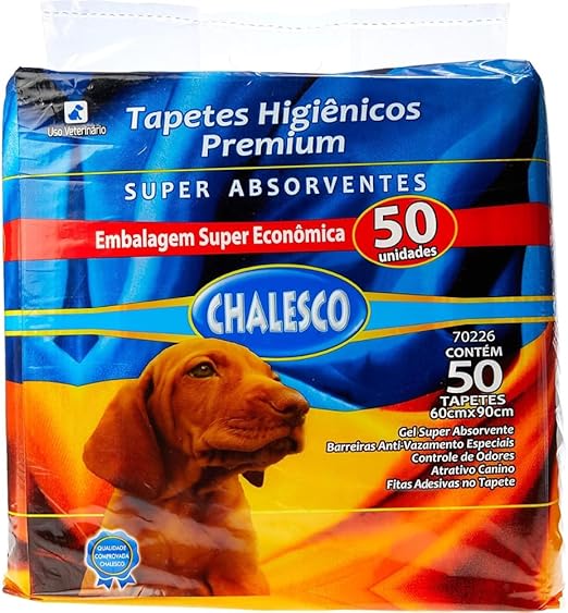 Chalesco Tapete Higienico Premium 50 Unidades 90×60 cm Chalesco Tapete Higienico Premium 50 Unidades 90x60 cm