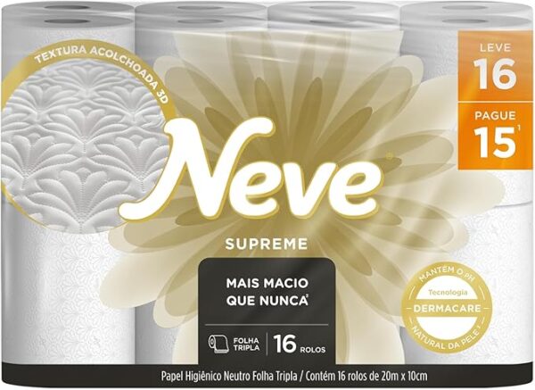 Neve Papel Higiênico Supreme Folha Tripla