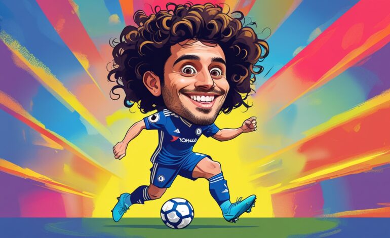 Homenagem ao jogador Marc Cucurella