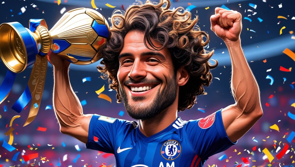 Homenagem ao jogador Marc Cucurella