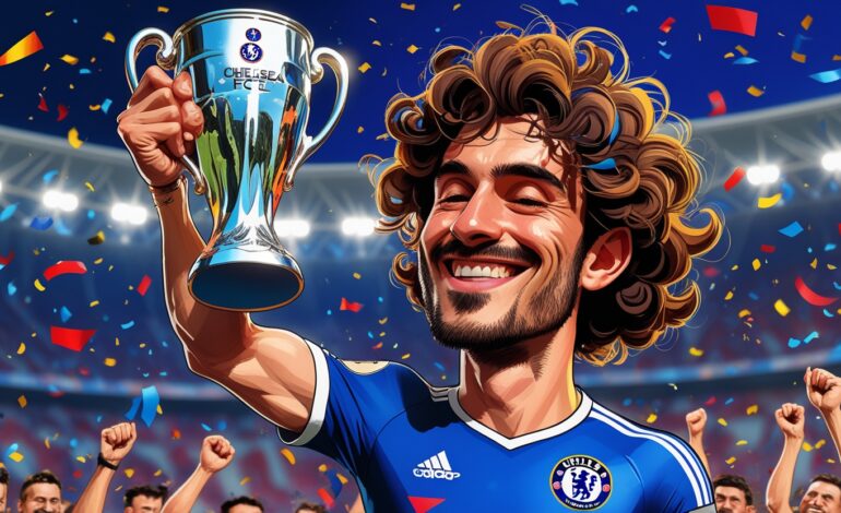 Homenagem ao jogador Marc Cucurella