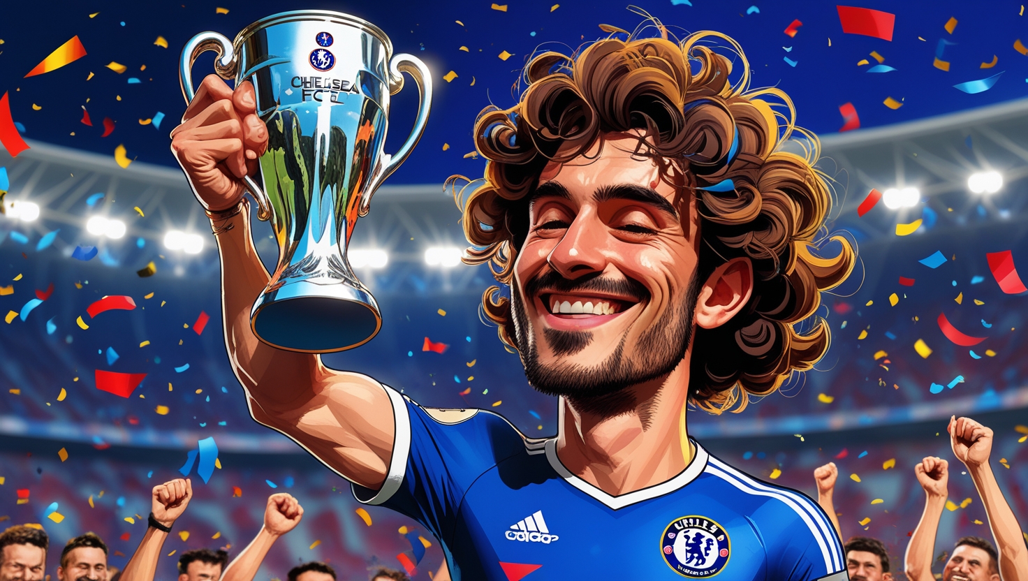 Imagem por IA do jogador Cucurella