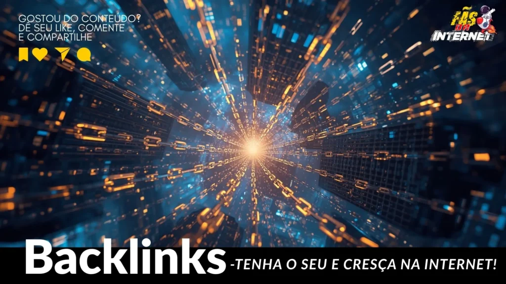Representação visual da importância dos backlinks para SEO e autoridade de sites