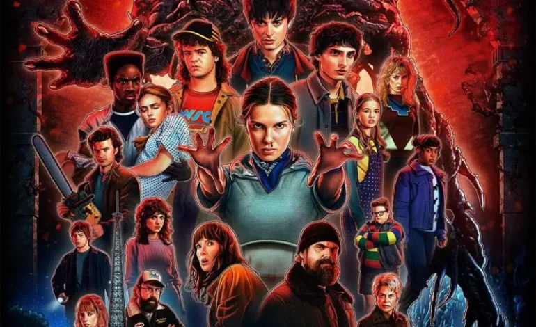 Elenco principal de Stranger Things reunido para a 5 temporada.