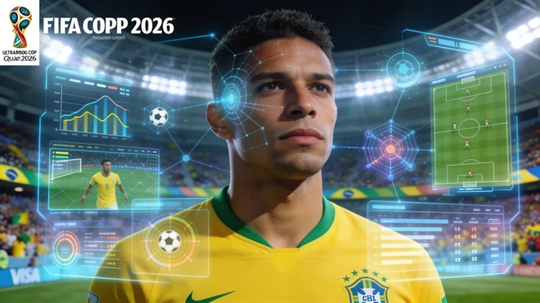 Copa do Mundo 2026 e Inteligência Artificial transformando o futebol brasileiro com análise de dados, tecnologia avançada e inovação esportiva.